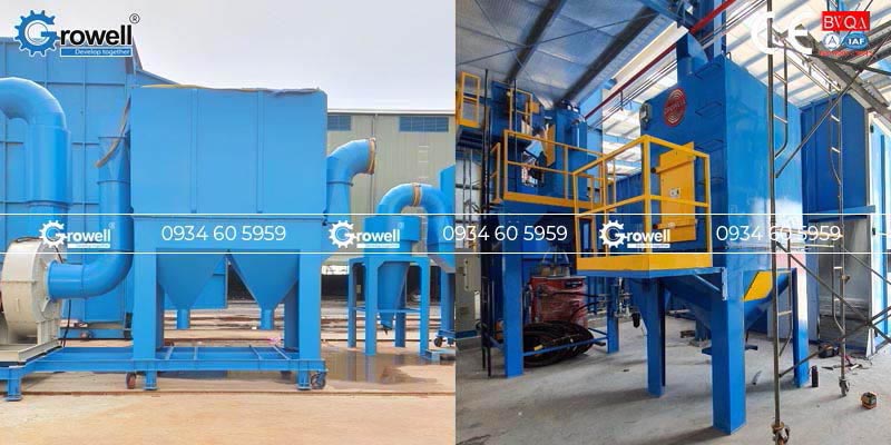 Xử lý bụi phun cát Xử lý bụi phun cát