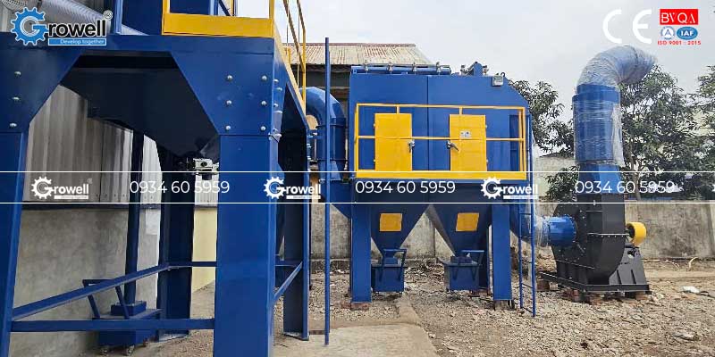 Cấu tạo hệ thống xử lý bụi cyclone Cấu tạo hệ thống xử lý bụi cyclone