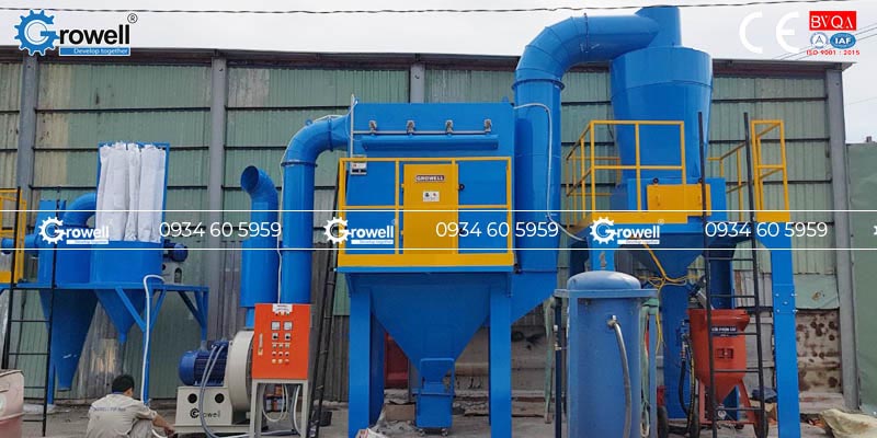 Cấu tạo hệ thống xử lý bụi cyclone Cấu tạo hệ thống xử lý bụi cyclone