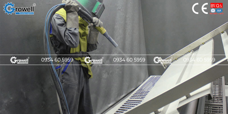 Máy bắn cát di động Máy bắn cát di động