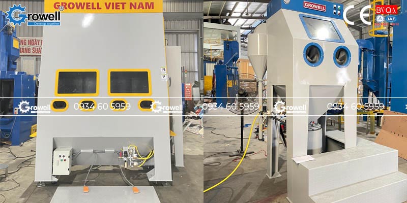 Phun cát tạo nhám bề mặt Phun cát tạo nhám bề mặt
