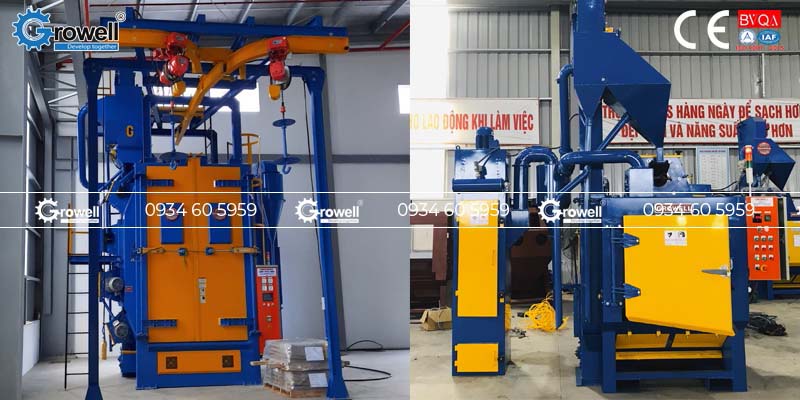 Bắn cát làm sạch sắt thép Bắn cát làm sạch sắt thép