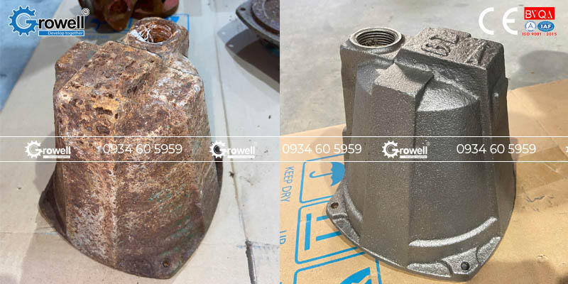 Cối phun cát tẩy rỉ sét
