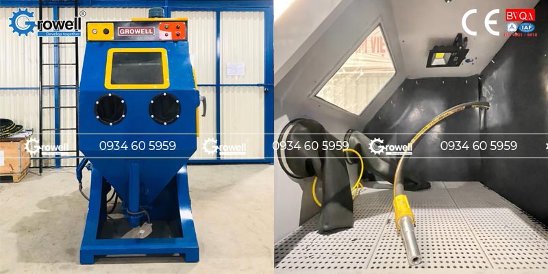 Phun cát tẩy sơn sắt thép Phun cát tẩy sơn sắt thép
