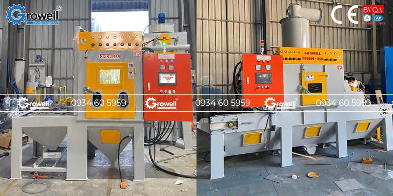 Phun cát tẩy sơn sắt thép Phun cát tẩy sơn sắt thép
