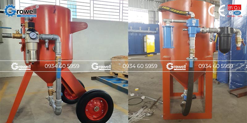 Phun cát tẩy sơn sắt thép Phun cát tẩy sơn sắt thép