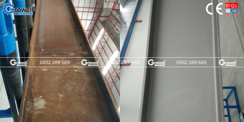 Phun bi thép kết cấu Phun bi thép kết cấu