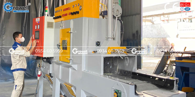 Máy phun cát tự động Máy phun cát tự động