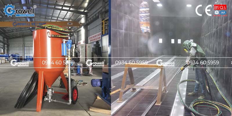 Nguyên lý hoạt động cối phun cát