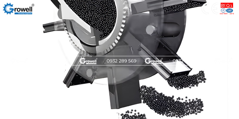 Phun bi có gây mài mòn chi tiết không