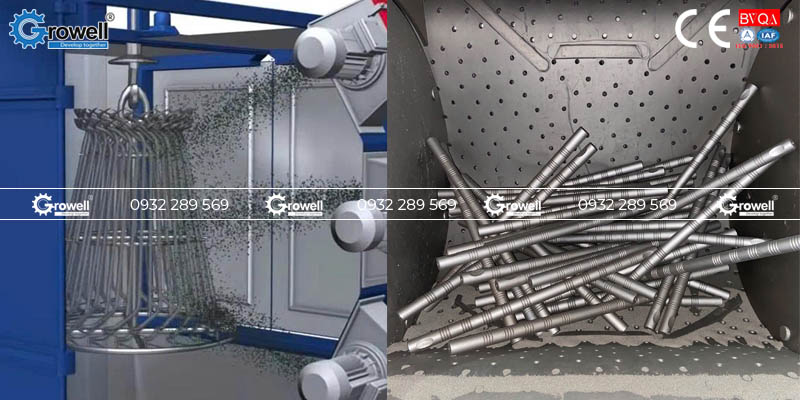 Phun bi có gây mài mòn chi tiết không