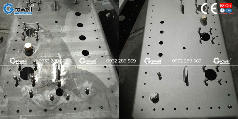 Phun bi có gây mài mòn chi tiết không