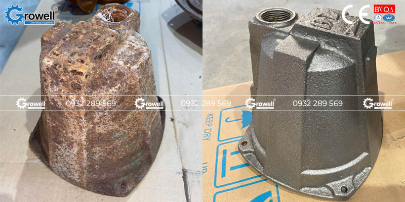 Phun bi làm sạch chi tiết cơ khí Phun bi làm sạch chi tiết cơ khí