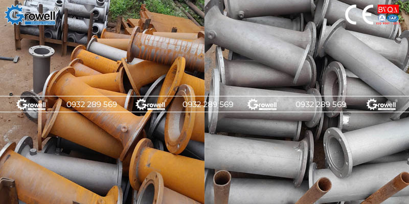 Phun bi tẩy rỉ sét Phun bi tẩy rỉ sét