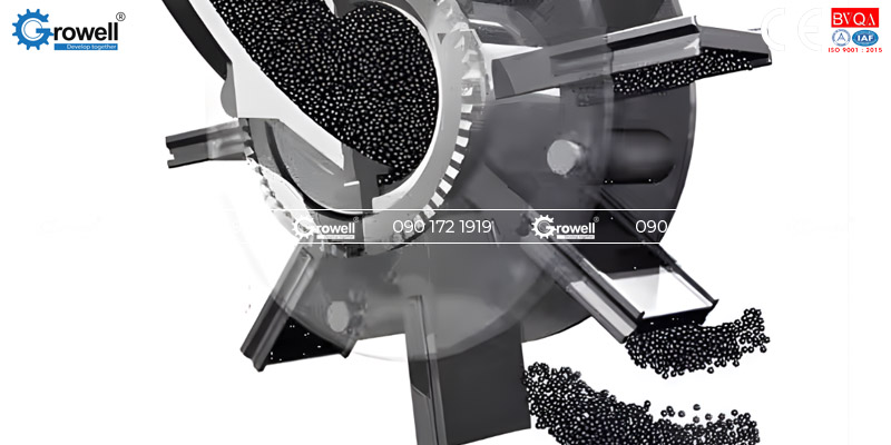 Tạo nhám bằng bi thép Tạo nhám bằng bi thép