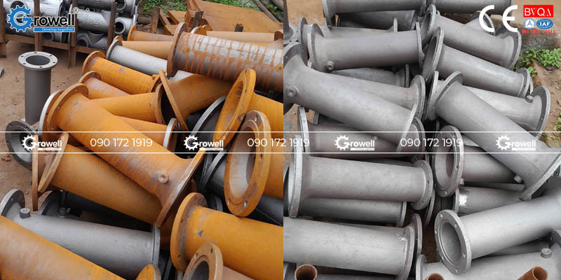 Tạo nhám bằng bi thép Tạo nhám bằng bi thép