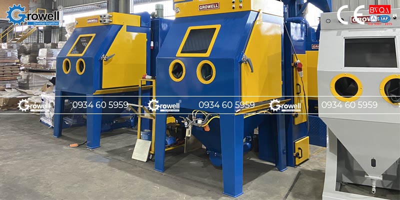 Cấu tạo tủ phun cát công nghiệp