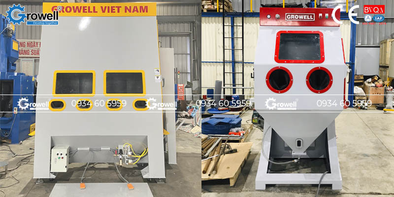 Cấu tạo tủ phun cát công nghiệp