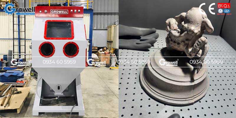 Cối phun cát và tủ phun cát Cối phun cát và tủ phun cát