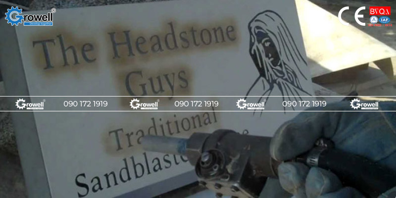 Hạt mài phun cát khắc bia mộ Hạt mài phun cát khắc bia mộ