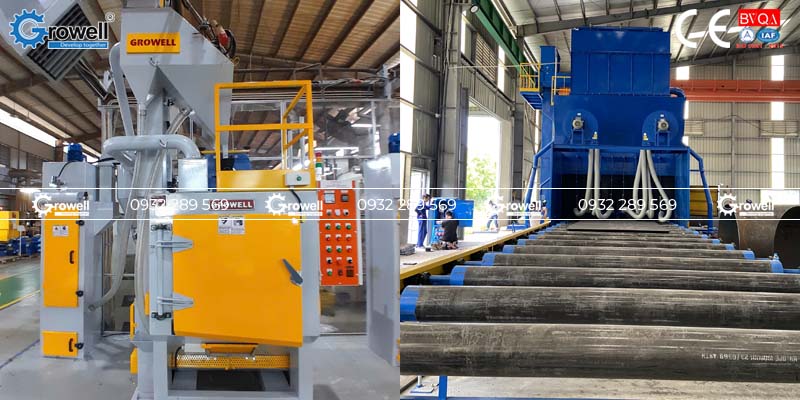 Máy bắn bi thép công nghiệp