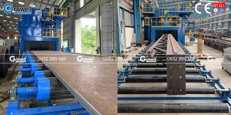 Máy bắn bi thép công nghiệp