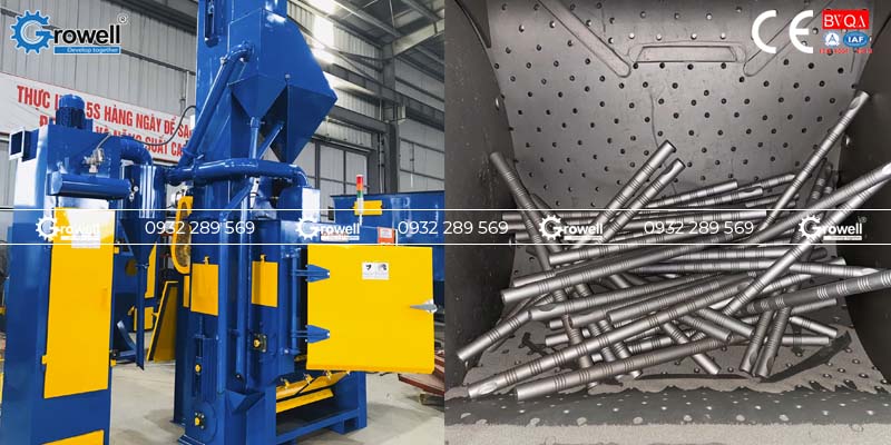 Máy bắn bi thép công nghiệp