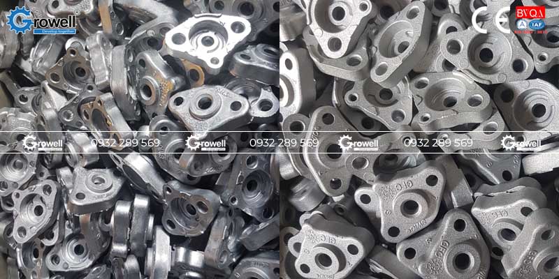 Máy phun bi thùng quay Máy phun bi thùng quay