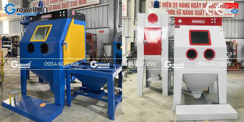 Máy phun cát không bụi Máy phun cát không bụi