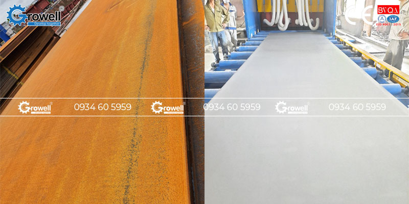 Thiết bị làm sạch kim loại bị rỉ sét Thiết bị làm sạch kim loại bị rỉ sét