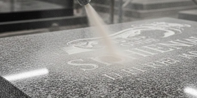 Hạt oxit nhôm khắc bia mộ