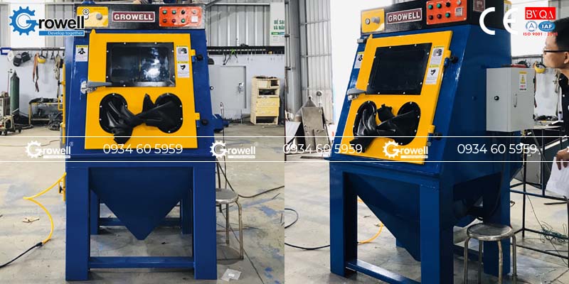 Máy phun cát lồng xoay Máy phun cát lồng xoay