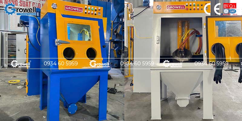 Máy phun cát lồng xoay Máy phun cát lồng xoay