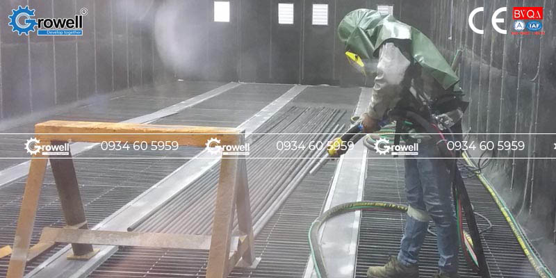 Thiết bị phun cát di động