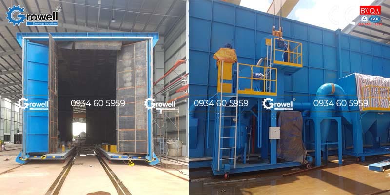 Ứng dụng buồng phun cát Ứng dụng buồng phun cát
