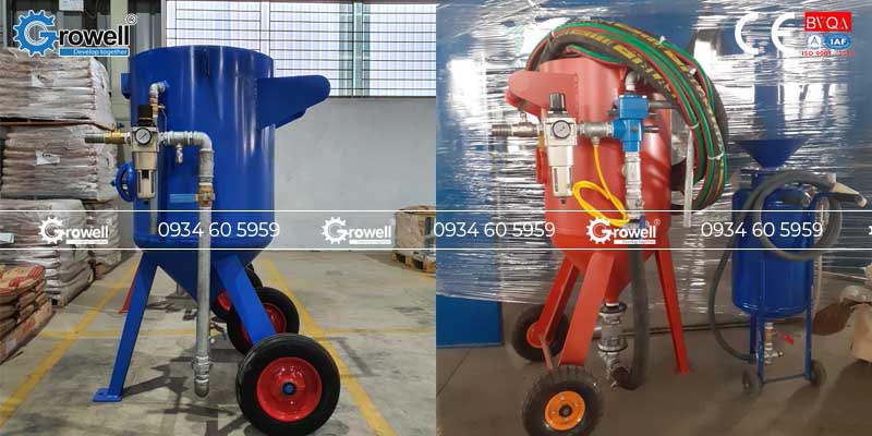 Cấu tạo cối phun cát Cấu tạo cối phun cát