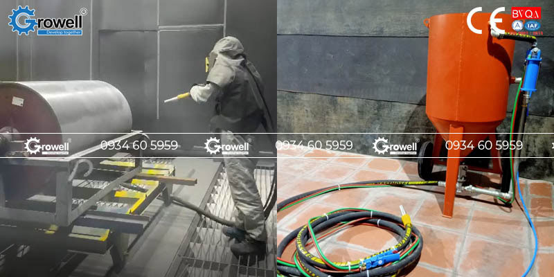 Cấu tạo cối phun cát Cấu tạo cối phun cát