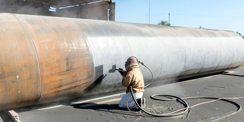 Cối phun bi di động
