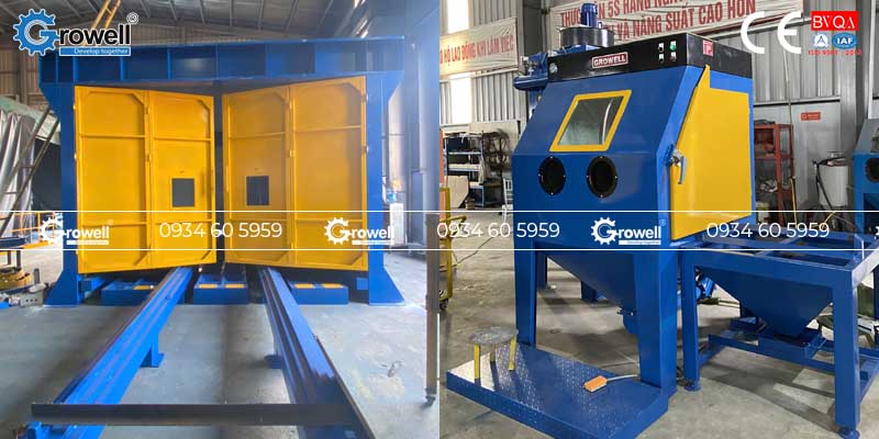 Buồng phun cát và tủ phun cát Buồng phun cát và tủ phun cát