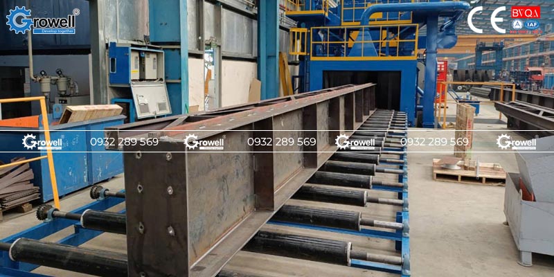 Phun bi bề mặt kết cấu thép