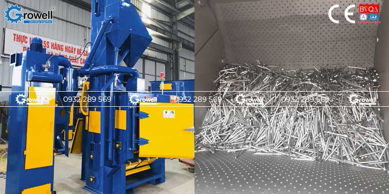 Phun bi xử lý bề mặt vật đúc