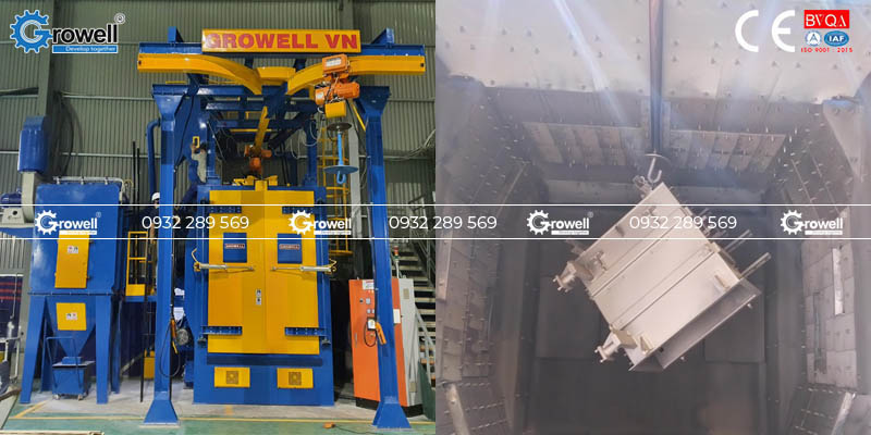 Phun bi xử lý bề mặt vật đúc