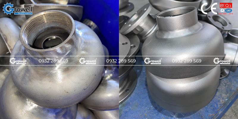 Phun bi xử lý bề mặt vật đúc