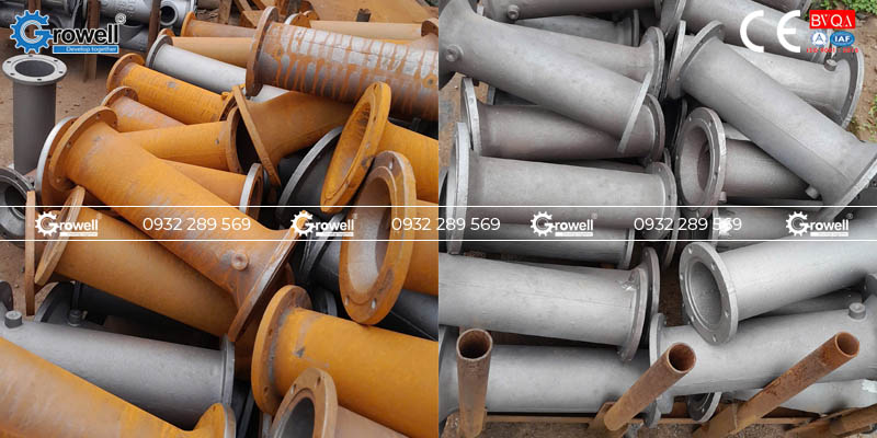 Phun bi xử lý bề mặt vật đúc