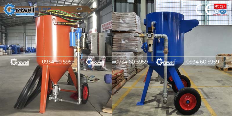 Máy bắn cát tẩy rỉ sắt thép