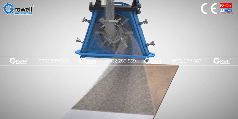 Phun bi làm sạch kết cấu thép