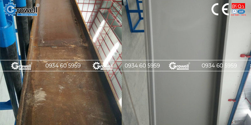 Phun cát xử lý bề mặt thép