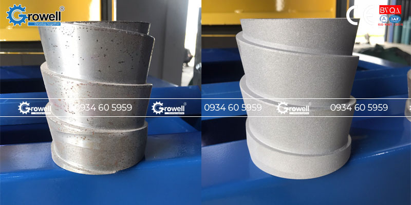 Tủ phun cát bàn xoay tự động