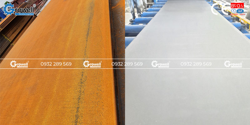 Xử lý bề mặt thép tấm