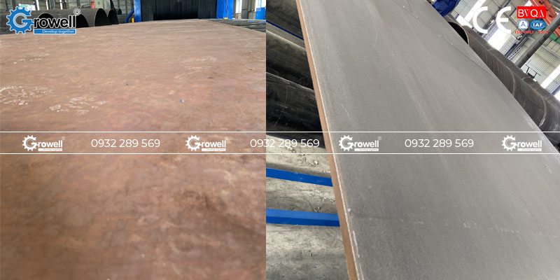 Xử lý bề mặt thép tấm
